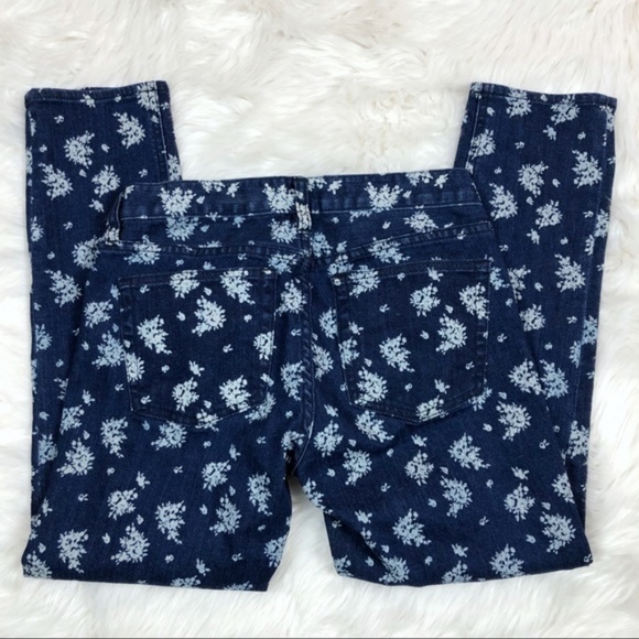 J. Crew Cropped Matchstick Jean Indigo Floral - Picture 4 of 4